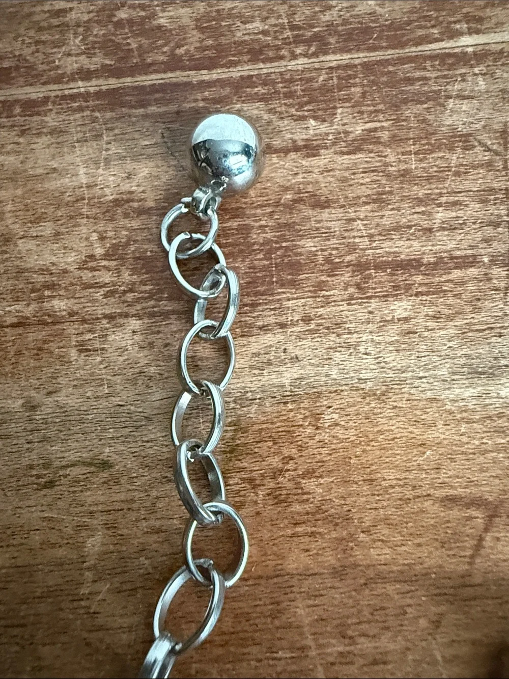 Turquoise Stone Statement Chain Belt- Silver-Tone Accents